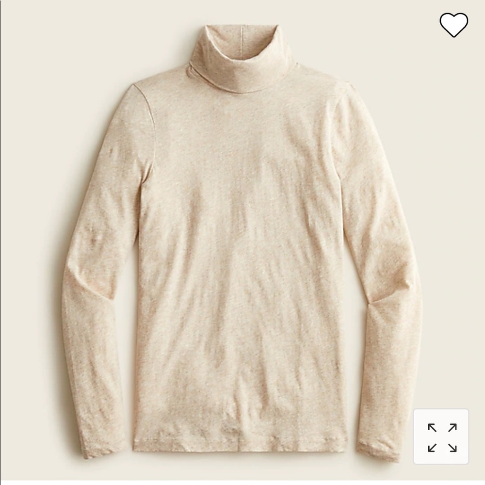 J Crew Tissue Turtle Neck in Dusty Ivory NWT